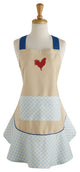 DII Red Rooster Ruffle Apron