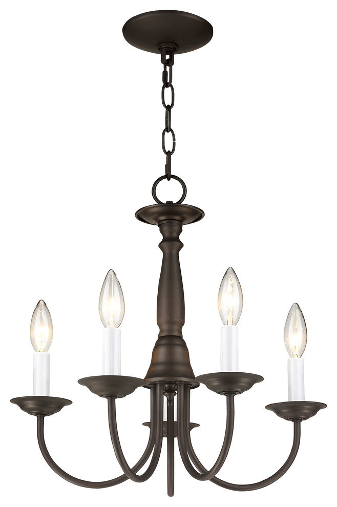Home Basics Chandelier, Bronze