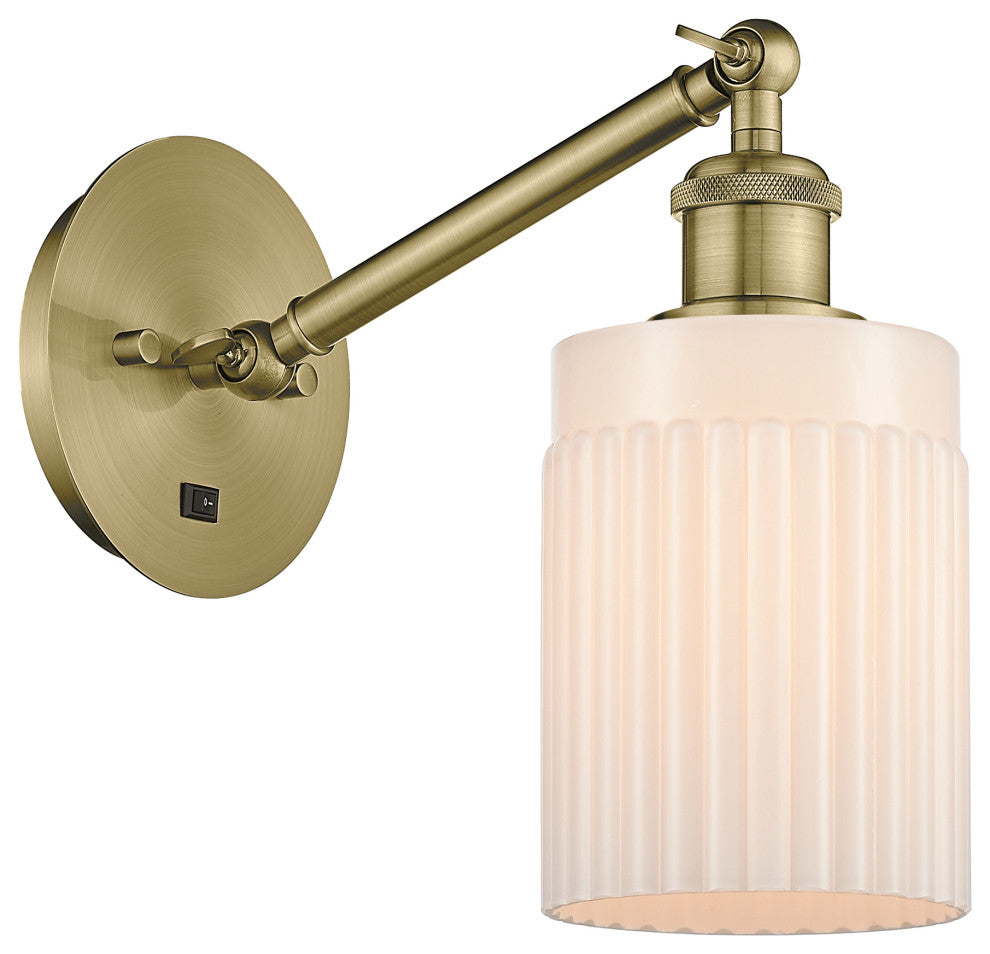 Innovations 317-1W-AB-G341-LED 1-Light Sconce, Antique Brass