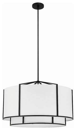 Carlyn 6-Light Black Chandelier