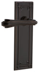 Mission Plate With Fleur Lever, Timeless Bronze, Passage, Non-Handed
