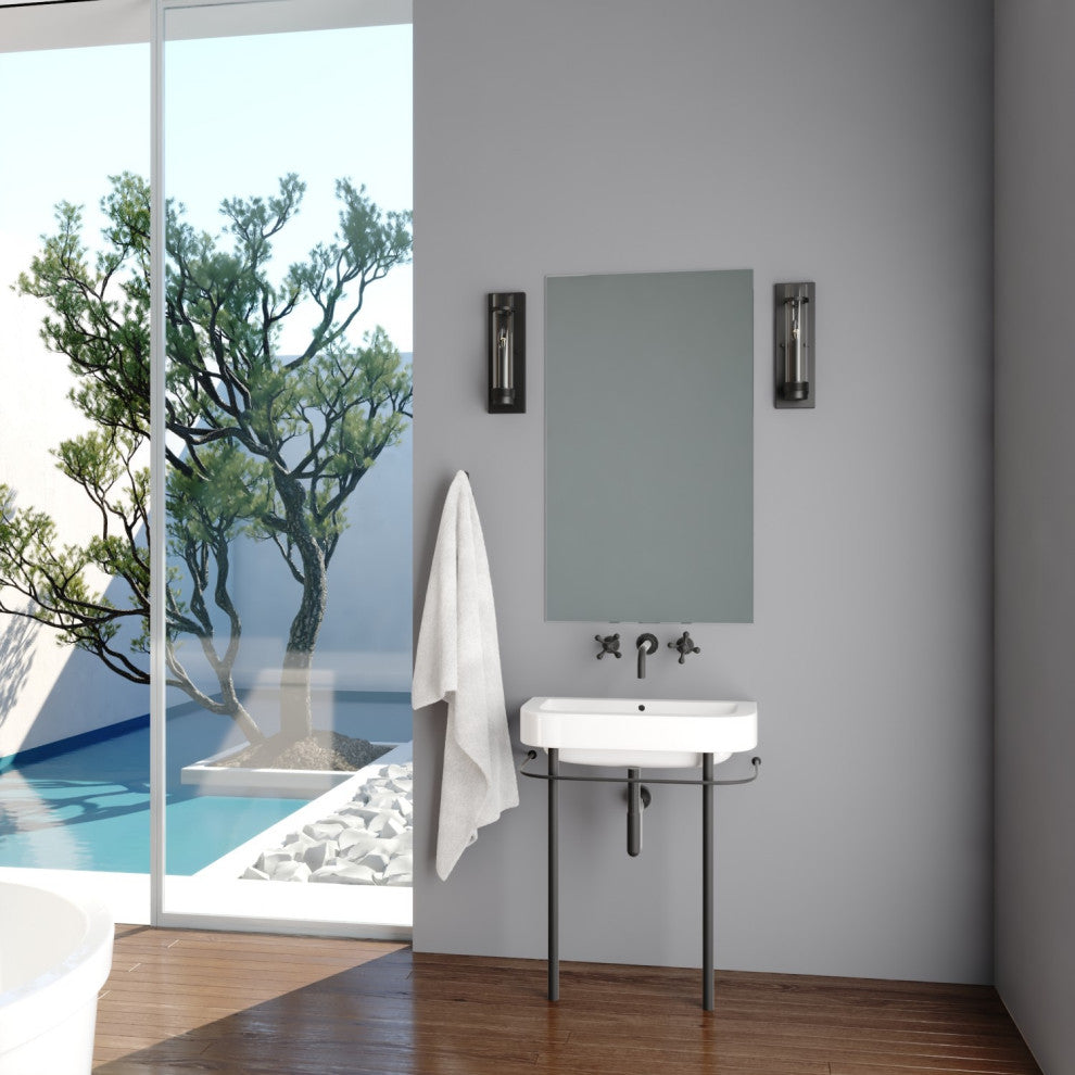 Vaxcel Lighting W0425 Bari 14" Tall Bathroom Sconce - Matte Black