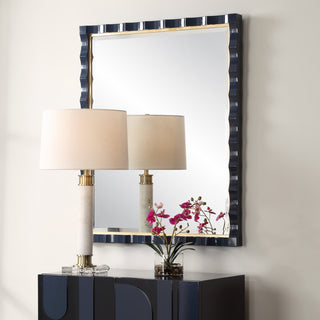 Uttermost Gulf Navy Blue Mirror