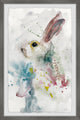 "Painted Bunny" Framed Painting Print, 8"x12"