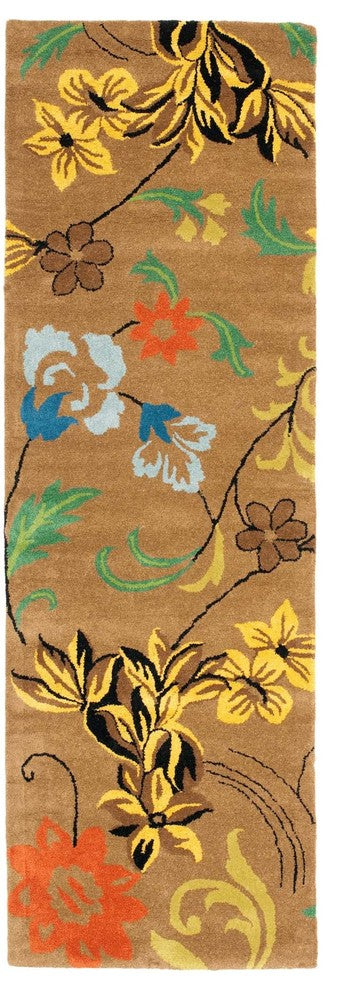 Safavieh Soho Soh736A Floral Rug, Brown/Multi, 2'6"x10'0" Runner
