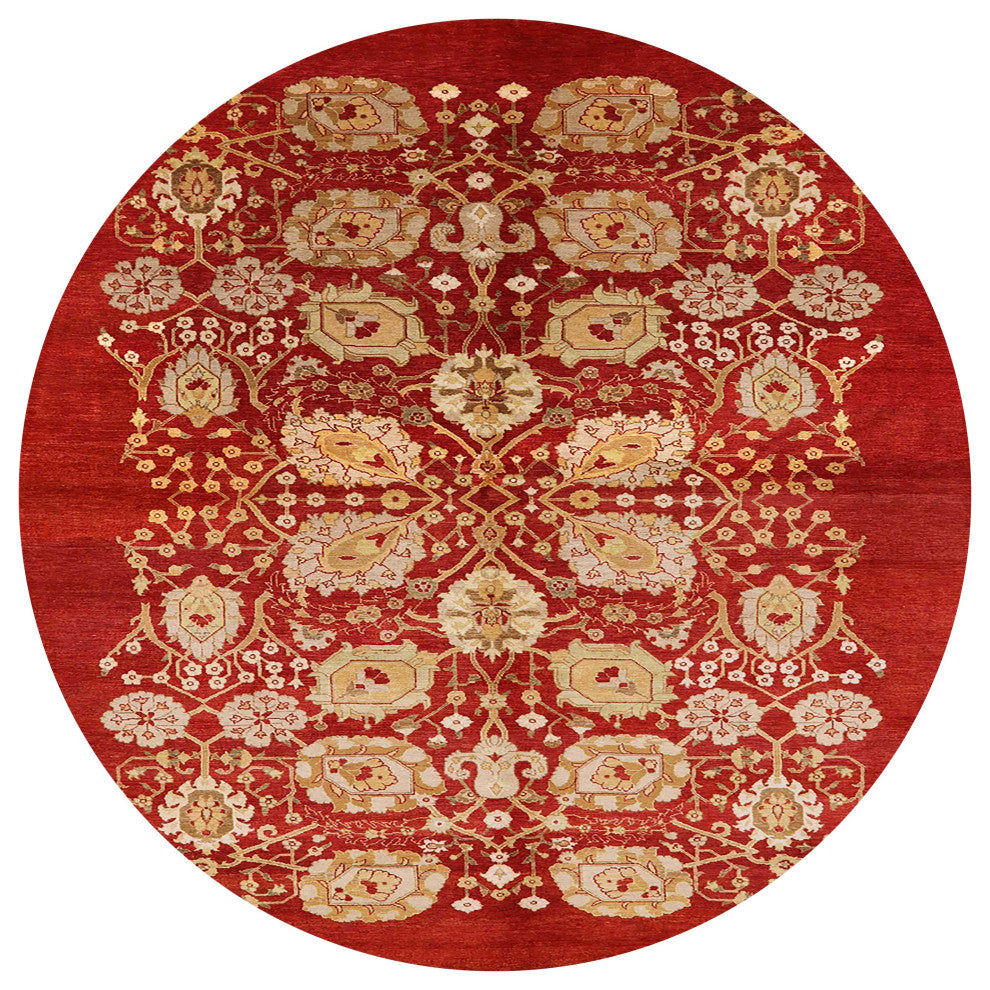 Ahgly Company Indoor Round Mid-Century Modern Area Rugs, 8' Round