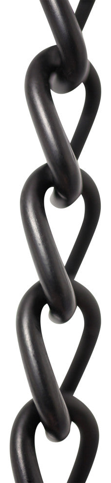 RCH Hardware Steel Twist Clock Chain, Various Finishes, Black, U15