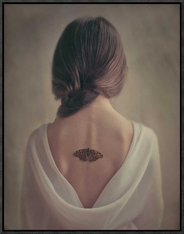 "Imagine" Framed Canvas Giclee by Svetlana Bekyarova, 18x23"