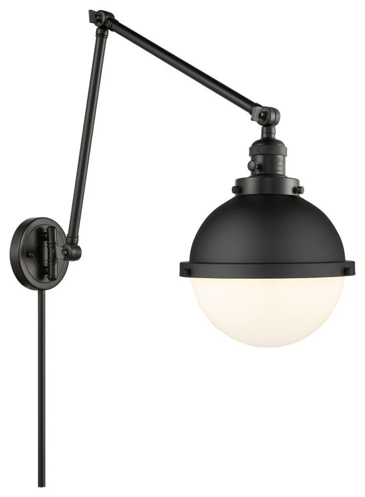 INNOVATIONS 238-BK-HFS-81-BK-LED 1-Light Swing Arm Matte Black