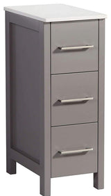 Vanity Art Vanity Cabinet, 12", Gray