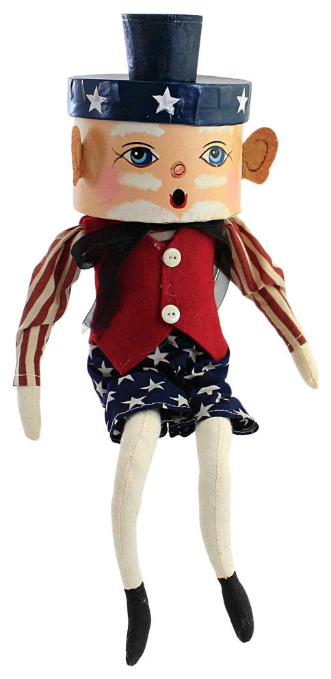 C & F Glory Sam Cloth Figurine Joe Spencer Stars And Stripes