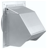 Broan 641 6" Round Duct Aluminum Wall Cap - Silver