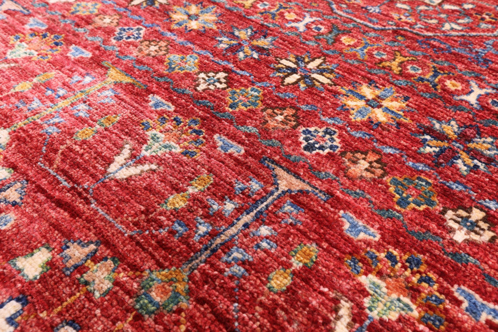 8' 1" X 10' 6" Khorjin Super Kazak Hand-Knotted Rug Q5499