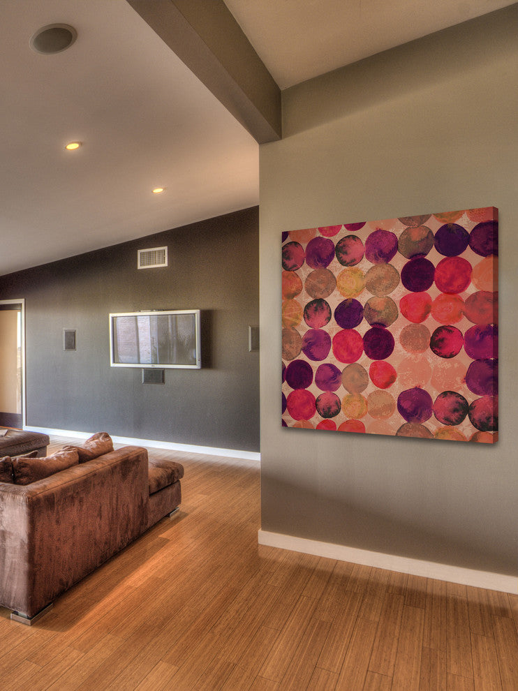 "Circular Mechanisms" Painting Print on Canvas