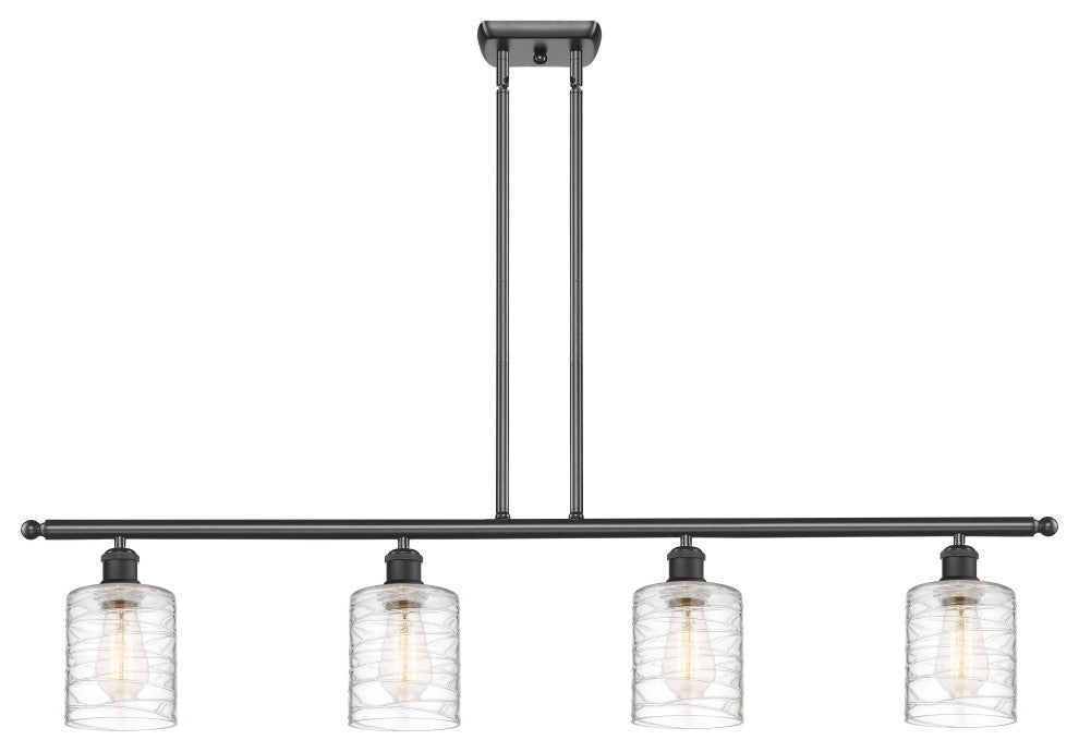 Innovations 516-4I-BK-G1113-LED 4-Light Island Light, Matte Black