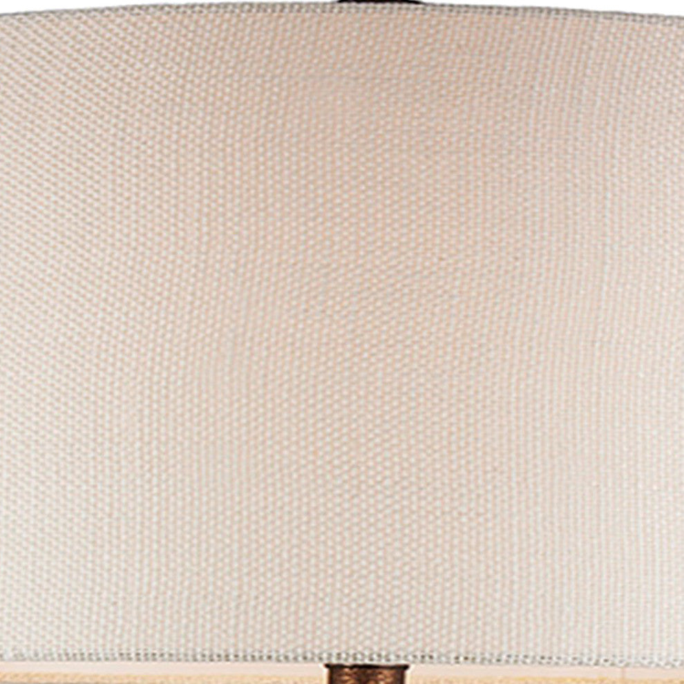 Benzara BM240304 Table Lamp With Polyresin Urn Shape Base, Bronze