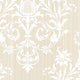 Classic Silks 2, Damask Stripes Silk Emboss White, Cream Wallpaper Roll