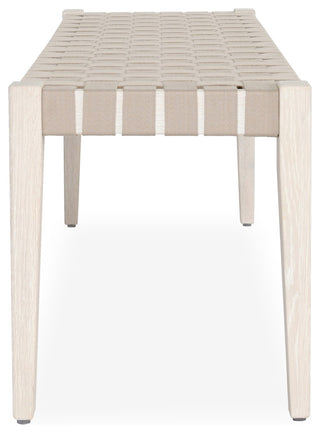 Orlando 62" Oak Wood Bench by Kosas Home, White