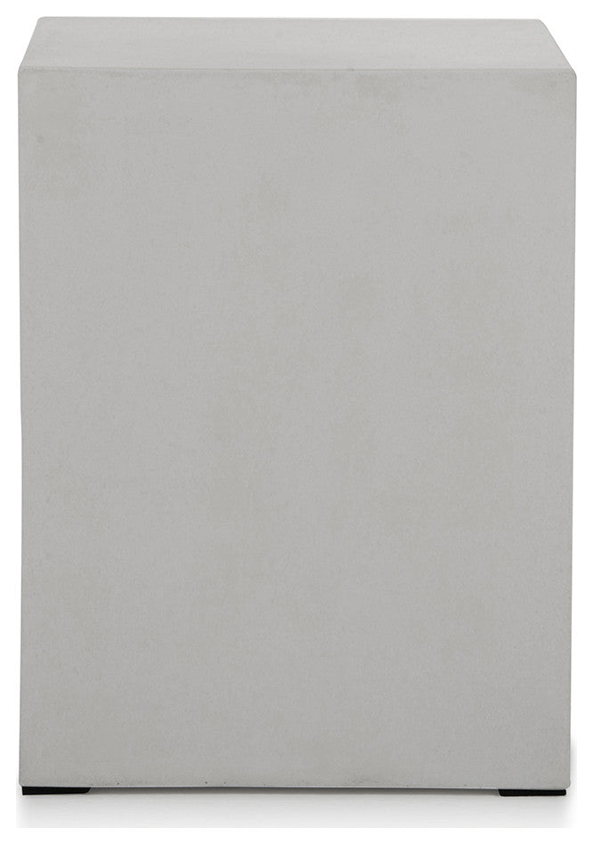 HomeRoots Ivory Concrete Dining Stool