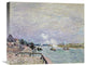 "The Seine at Grenelle - Wet Weather" Canvas Giclee by Alfred Sisley, 22"x18"