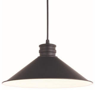 Vaxcel Lighting P0362 Akron 12"W Pendant - Oil Rubbed Bronze / Matte White