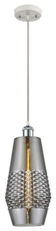 Innovations 516-1P-WPC-G683-7 1-Light Mini Pendant, White, Polished Chrome
