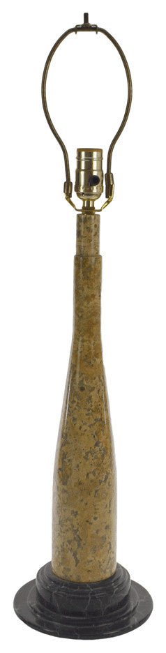 32" Tall Marble Table Lamp "Artica", Fossil