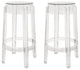 Clear Acrylic Ghost Counter Stools, Set of 2