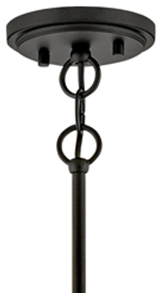 Hinkley Clarke 24.5" Medium Drum Chandelier, Lacquered Dark Brass + Black