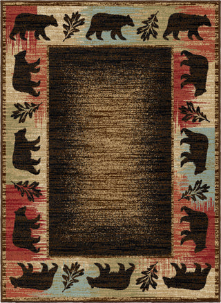 Hearthside Fossil Creek Multi Lodge Area Rug, 7'10"x9'10"