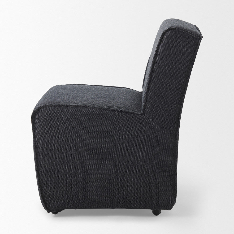 Damon Fully Upholstered Dining Chair, Set of 2, Gray