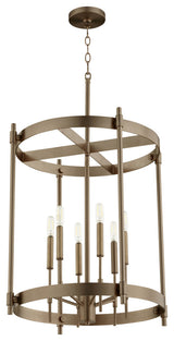 Quorum 863-6-81 6-Light Entry, Dark Brass