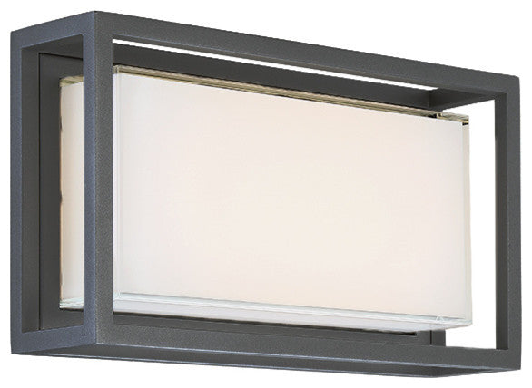 Modern Forms Framed 14" LED Outdoor Wall Light, Bronze
