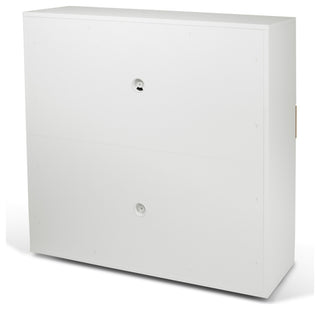 Focus Workstation, Pure White / Oak