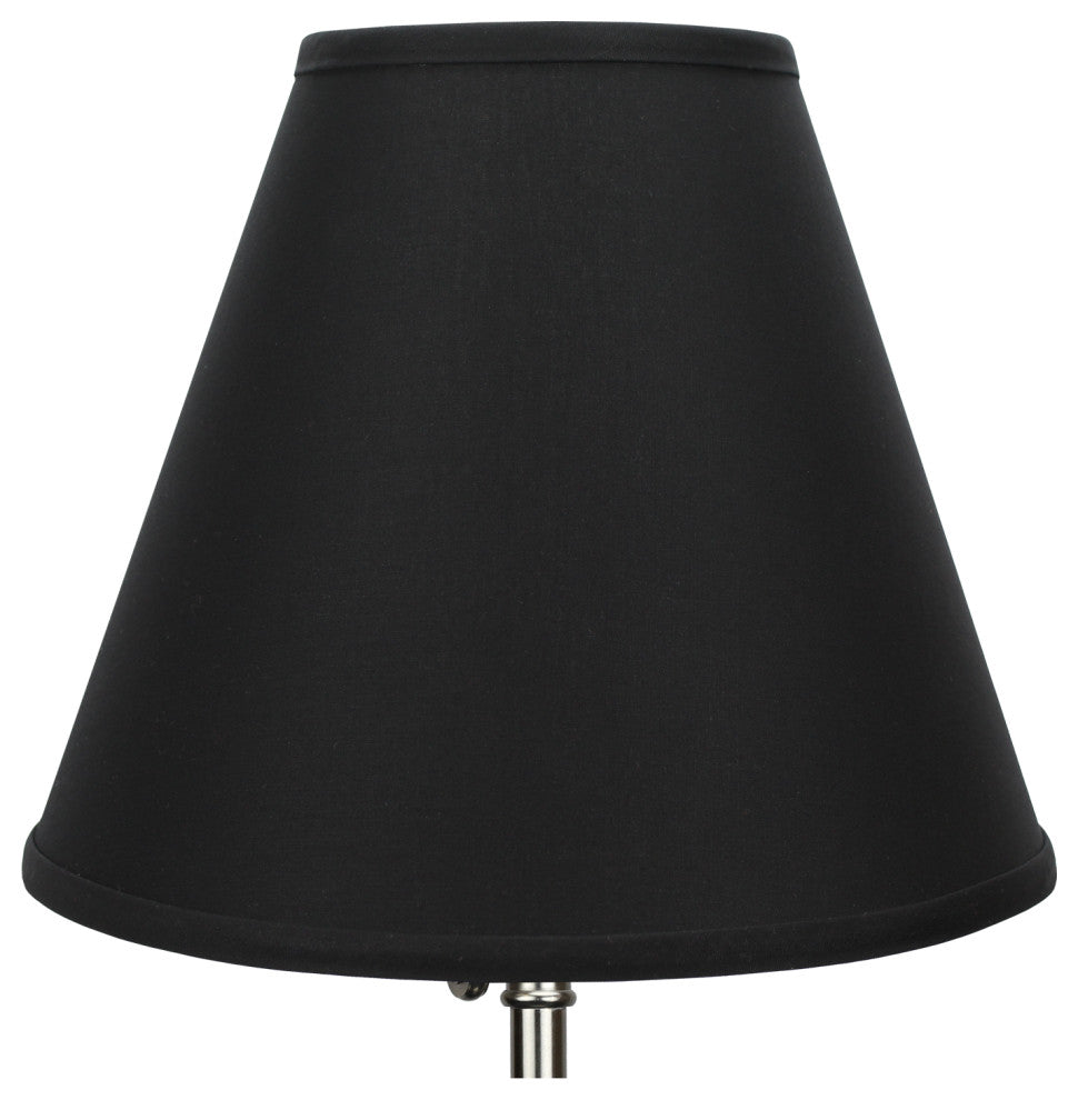 Fenchel Shades 6"x13"x11" Spider Attachment Empire Lamp Shade, Linen Black