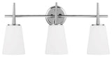 Generation Lighting Lighting 3-Light Driscoll Sconce, Chrome