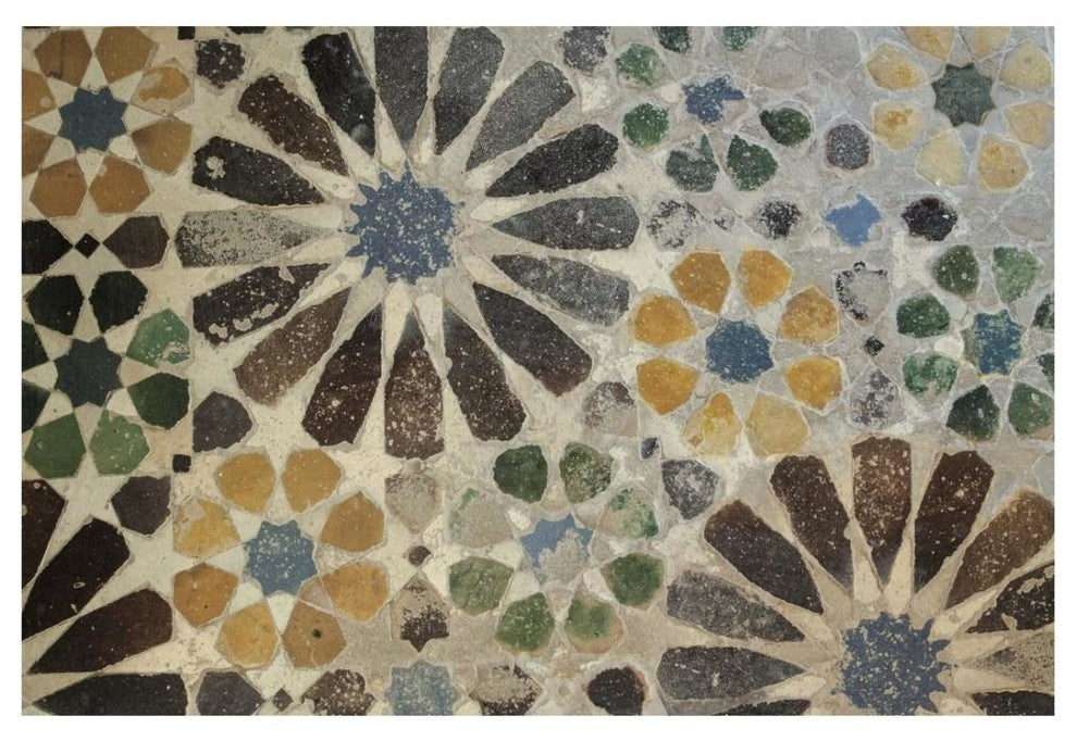"Alhambra Tile I" Digital Paper Print by Sue Schlabach, 26"x18"