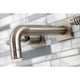 Kingston Brass KS6128ML Two-Handle Wall Mount Bathroom Faucet, Brushed Nickel