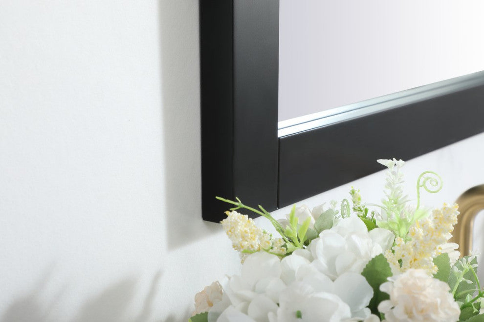 Colton Vanity Mirror, 22"x32", Black