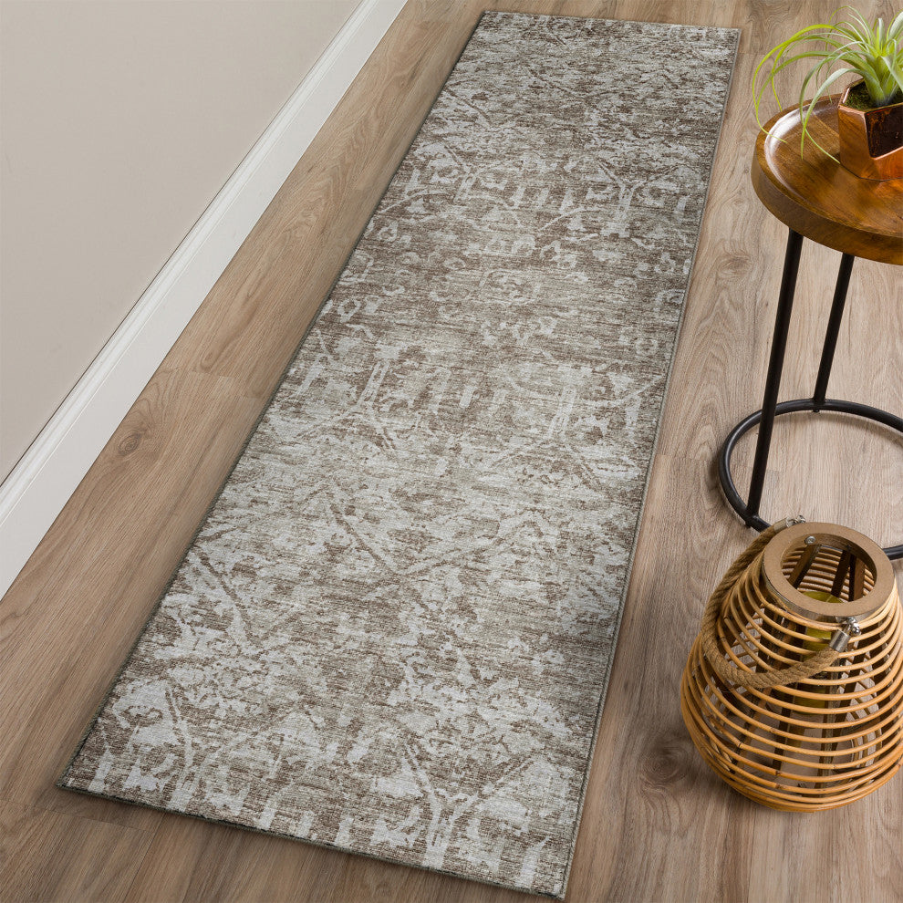 Aberdeen AB1 Mushroom 2'3" x 7'6" Runner Rug