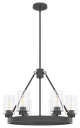 Hunter 24" Hartland Noble Bronze 6-Light Chandelier Ceiling Fixture