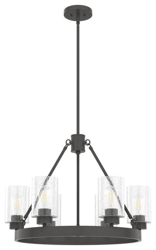 Hunter 24" Hartland Noble Bronze 6-Light Chandelier Ceiling Fixture