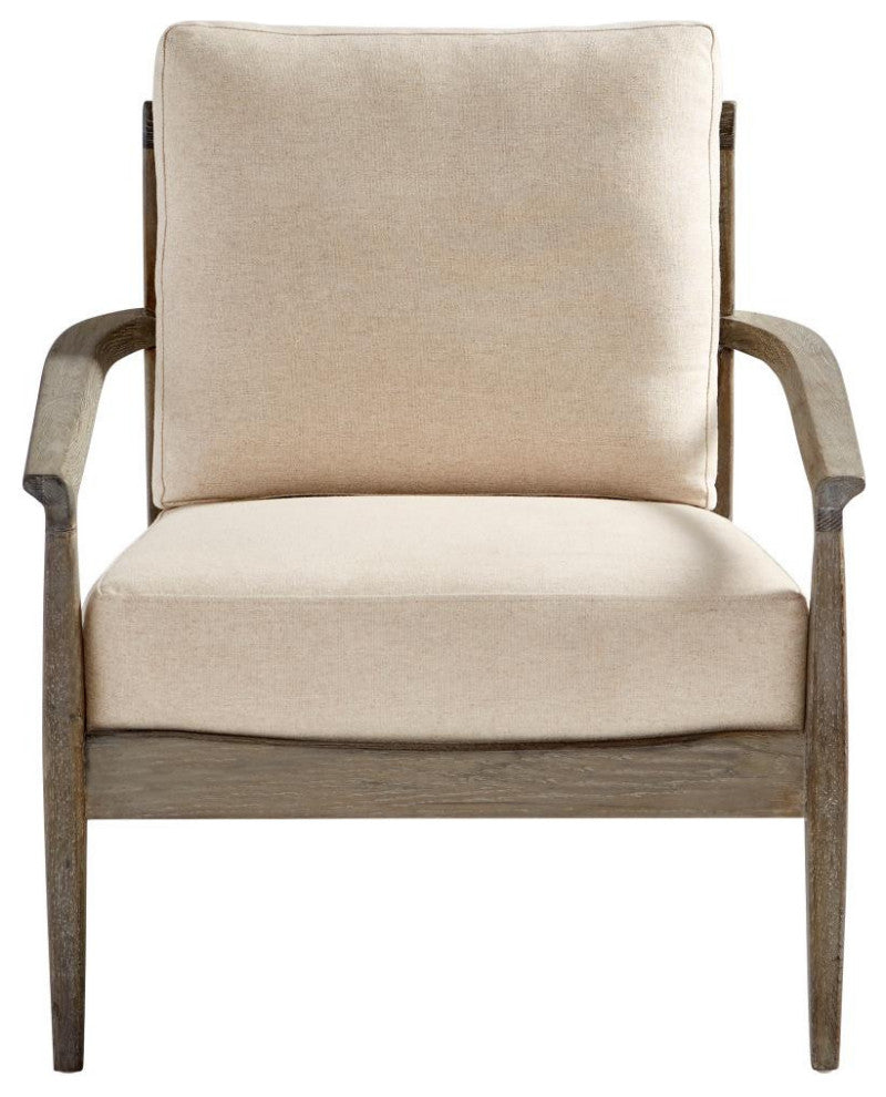 Cyan Astoria Chair 10229 - Weathered Oak and Tan