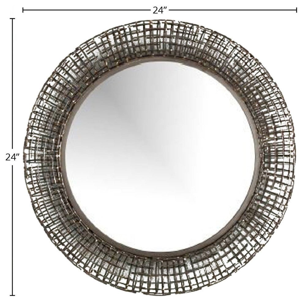 Regal Mirror, Brass