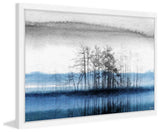 Parvez Taj "Tree Isle Reflects" Framed Painting Print, 24"x16"