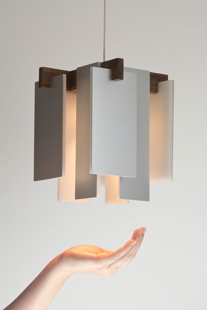 Salix LED Linear Pendant, Walnut