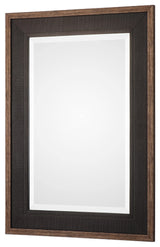 Staveley Rustic Black Mirror