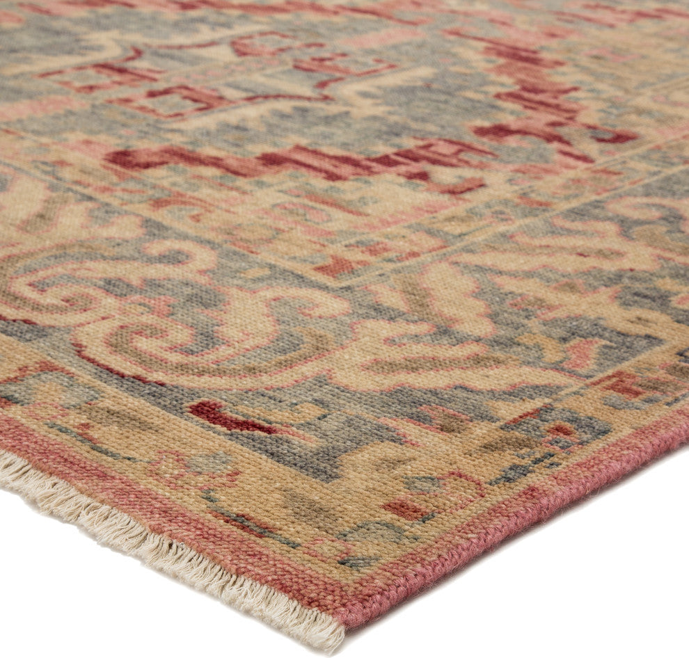 Jaipur Living Taryn Knotted Trellis Beige/Pink Area Rug, 8'10"x12'9"