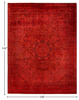 Fine Vibrance, One-of-a-Kind Hand-Knotted Area Rug Orange, 9'0"x11'10"