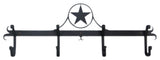 Coat Rack-4 Hooks, 24" x8 1/2" x2 1/2", Western Star